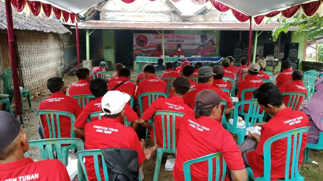 DPC PDIP Tuban menggelar konsolidasi partai. (Adirin/Liputan6.com)