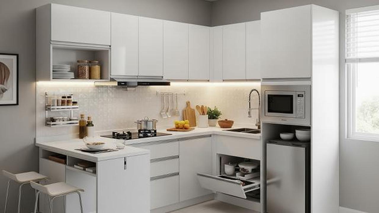 8 Desain Kitchen Set Kecil Murah Budget 10 Juta, Meski Mungil Tapi Estetik