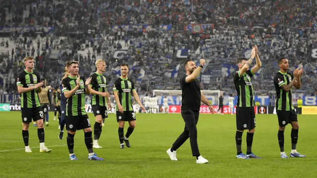 Foto: Penampilan Pantang Menyerah Brighton saat Menahan Imbang Marseille di Liga Europa