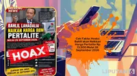 Cek Fakta: Hoaks Bahlil akan Naikkan Harga Pertalite Mulai 26 September 2026