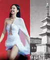 Saat menerima penghargaan, Jennie mengenakan mini dress putih terinspirasi oleh keseimbangan arsitektur Pagoda Seokgatap di Bulguksa, gaun ini menampilkan potongan-potongan yang menggemakan siluet ikoniknya. Seokgatap, Harta Nasional Korea yang selesai dibangun sekitar tahun 751 pada masa Dinasti Silla, ditafsirkan ulang melalui proporsi yang terkendali dan harmoni struktural. [@leje.official]