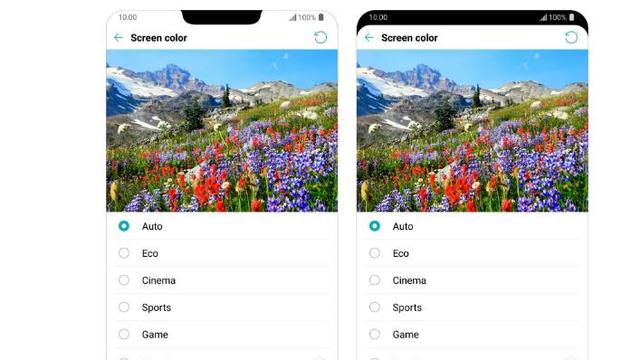 Pengaturan cahaya LG G7 ThinQ