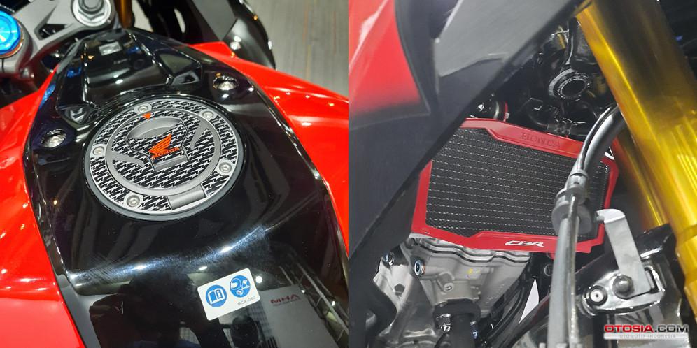 Cover fuel-pad dan cover radiator Honda CBR150R