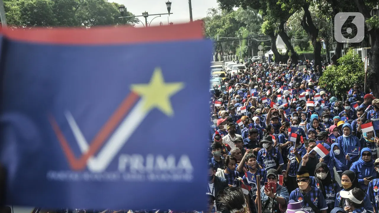 Antusiasme Pawai Pendukung Parpol Iringi Pendaftaran Peserta Pemilu 2024