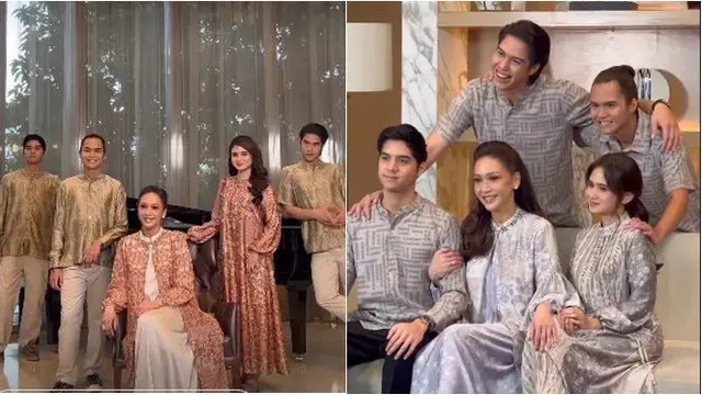 Potret Maia Estianty bersama Al El Dul dan Tissa Biani (Sumber: Instagram/@tissabiani)