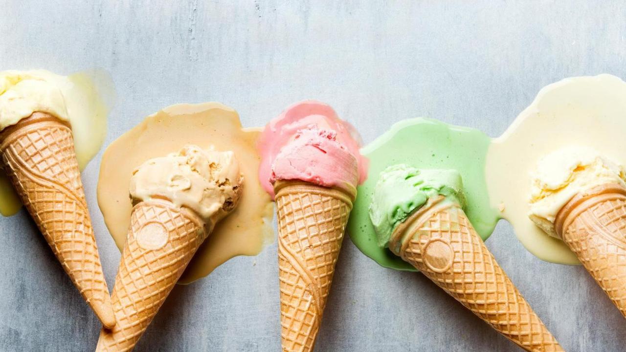 Stock Es krim vanilla di Inggris berkurang