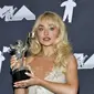 Sabrina Carpenter dalam MTV VMA 2024. (Evan Agostini/Invision/AP)