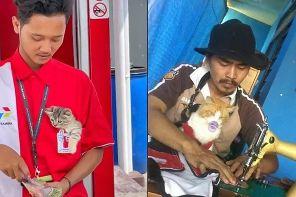 6 Potret Orang Kerja Sambil Bawa Hewan Peliharaan, Efek Terlalu Sayang