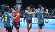 Tim putra Surabaya Samator memastikan lolos ke babak final four Proliga 2026 setelah menumbangkan Medan Falcons Tirta Bhagasasi. (Dok. PBVSI)