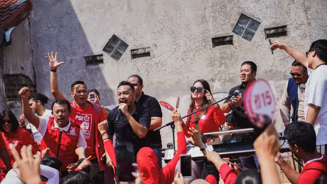 Giring Ganesha menghadiri acara Ngamen Solidaritas di Kota Jakarta Selatan. (Istimewa)