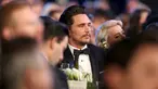Aktor James Franco menghadiri acara penghargaan Screen Actors Guild (SAG) Awards di Los Angeles, Minggu (21/1). Ini adalah penampilan publik pertama Franco setelah tuduhan perilaku seksual yang dilayangkan padanya. (Christopher Polk/Getty Images/AFP)