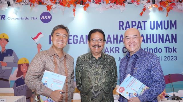 Rapat Umum Pemegang Saham Tahunan (RUPST) PT AKR Corporindo Tbk (AKRA), Jumat (28/4/2023). (Foto: AKR Corporindo)