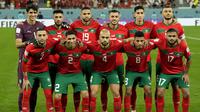 Starting XI Spanyol saat laga 16 besar Piala Dunia 2022 melawan Spanyol yang berlangsung di&nbsp;Education City Stadium, Selasa (06/12/2022). (AP/Francisco Seco)