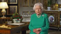 Ratu Elizabeth II menyampaikan pidato tentang krisis corona COVID-19.(dok. foto Buckingham Palace/AFP)