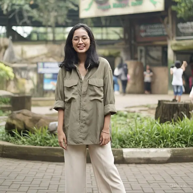 Outfit ke Kebun Binatang Earth Tone Outfit untuk Nuansa Back to Nature