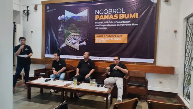“Ngobrol Panas Bumi” bertajuk “Peran BUMN Dalam Pemanfaatan dan Pengembangan Energi Panas Bumi di Indonesia” yang digelar Geo Dipa di Jakarta, Jumat (7/10).