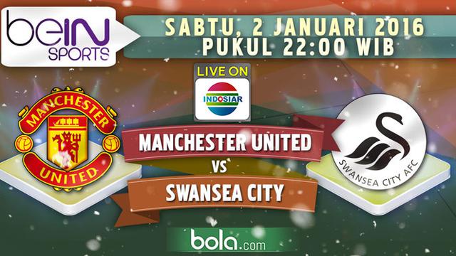 Manchester United vs Swansea City (Bola.com/Samsul Hadi)