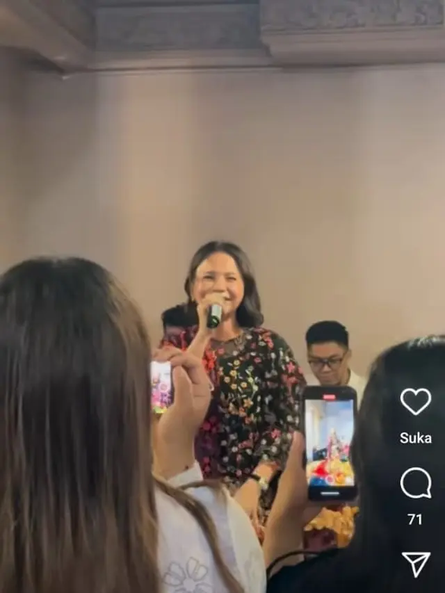 Potret Rossa di ulang tahun Anang (Sumber: Instagram/@mulanjameela1)
