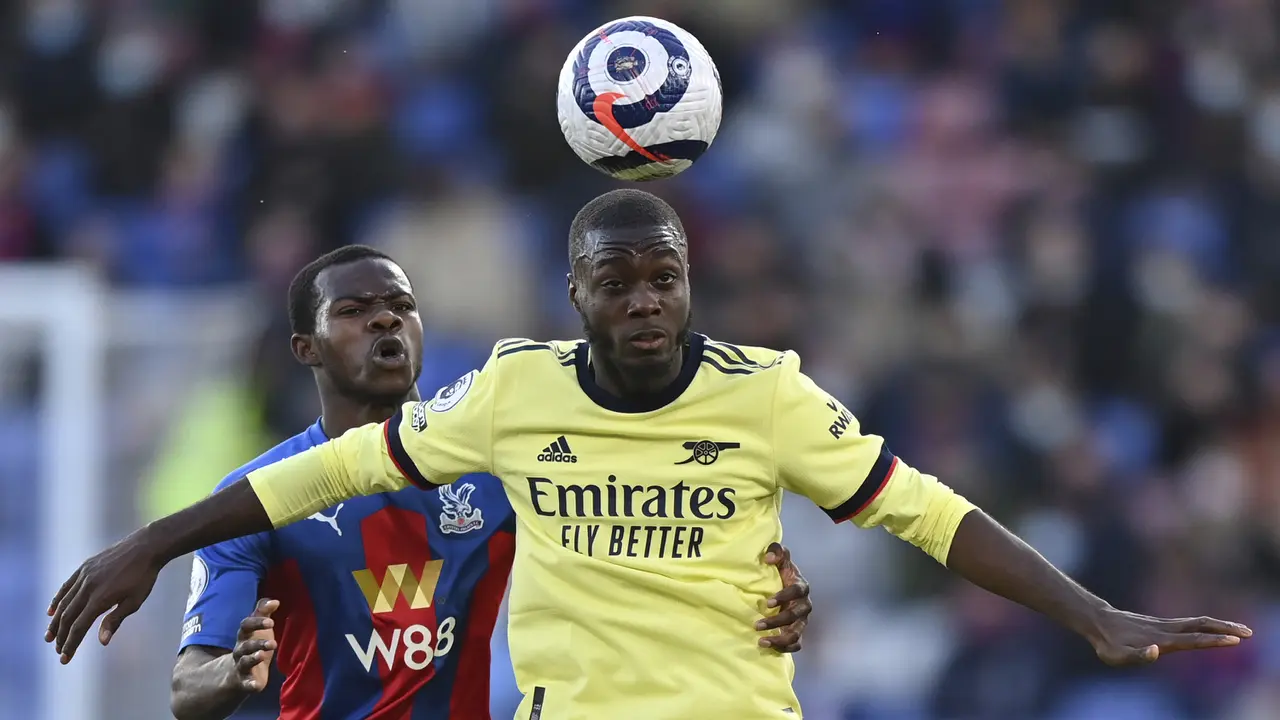 FOTO: Dua Gol di Masa Injury Time Bawa Arsenal Tekuk Crystal Palace 3-1 - Nicolas Pepe; Tyrick Mitchell
