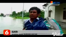 Hingga Selasa pagi (15/12), petugas BPBD Gresik, Jawa Timur, menyisir wilayah banjir di Desa Guranganyar, Kecamatan Cerme. Kemudian satu per satu warga dievakuasi menggunakan perahu karet untuk diungsikan ke tempat yang lebih aman.