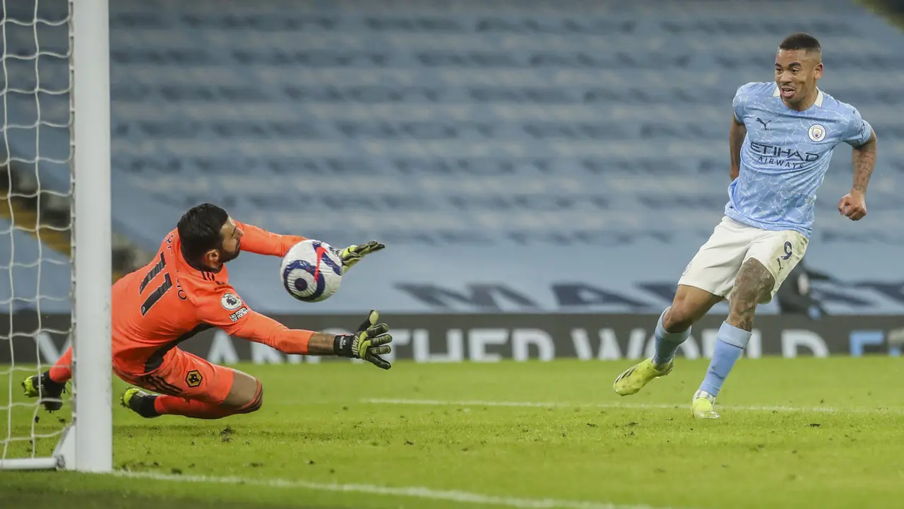 Gabriel Jesus 2 Gol, Man City Sikat Wolverhampton Wanderers 4-1