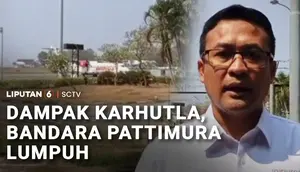 Kabut Asap Karhutla Ganggu Penerbangan di Bandara Pattimura
