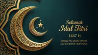15 Gambar Ucapan Idul Fitri 2026 Terbaru untuk Status Media Sosial