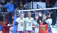 Pemain asing Jakarta Pertamina Enduro Irina Voronkova mencetak 33 poin dalam laga kontra Jakarta Electric PLN Mobile pada final four Proliga 2026 di Jawa Pos Arena, Surabaya, Jawa Timur, Kamis (2/4) malam. (foto: PBVSI)