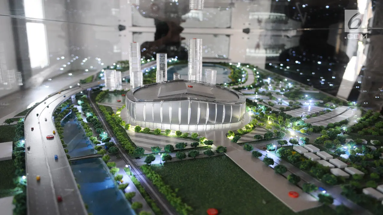 Melihat Maket Jakarta International Stadium yang Akan Dibangun
