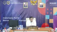 Direktur Jenderal Perhubungan Darat Kementerian Perhubungan Hendro Sugiatno menyampaikan, di&nbsp;periode mudik gratis pada Lebaran 2023, Kemenhub menyediakan 495 bus. (Arief/Liputan6.com)