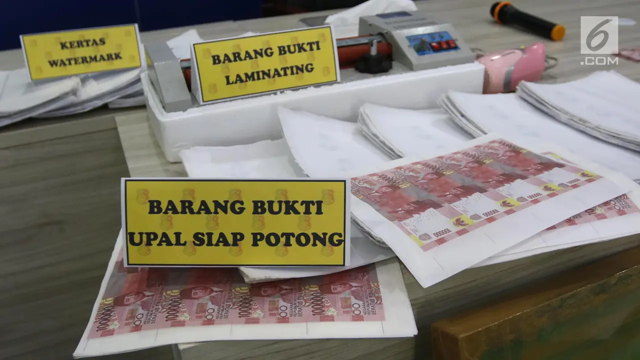 Bareskrim Polri Ringkus Sindikat Pembuat dan Pengedar Uang Palsu