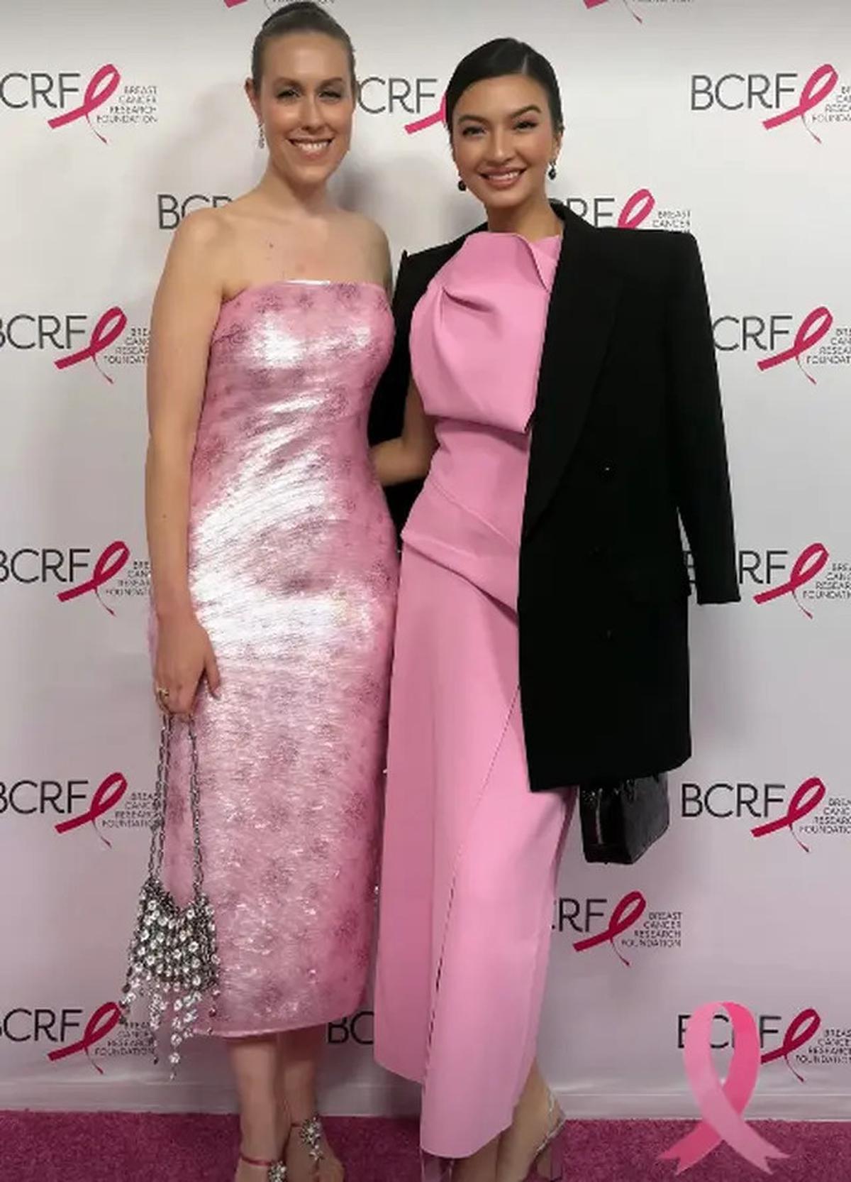 Potret Akrab Raline Shah dengan Vera Wang di Acara Amal Kanker Payudara, Tampil Manis dengan Dress Pink
