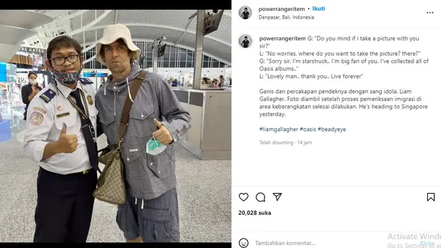 Liam Gallagher (Foto:Instagram/@powerrangeritem)