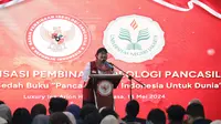 Badan Pembinaan Ideologi Pancasila (BPIP) menyelenggarakan Pembinaan Ideologi Pancasila melalui Seminar Nasional Bedah Buku "Pancasila dari Indonesia untuk Dunia" di Jakarta, Selasa (14/5).