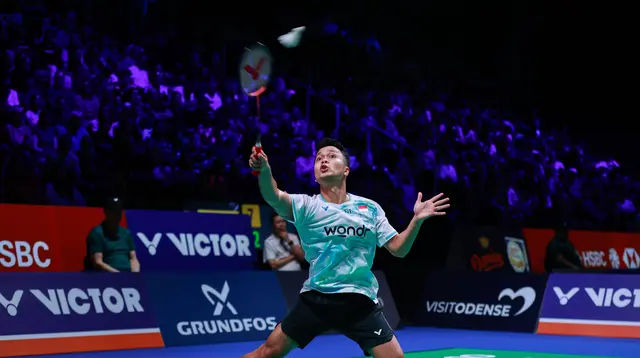 Tunggal putra Indonesia&nbsp;Anthony Sinisuka Ginting. (foto: PBSI)