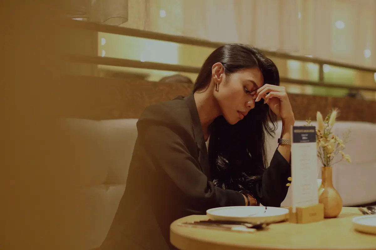 wanita januari sikap yang sedih