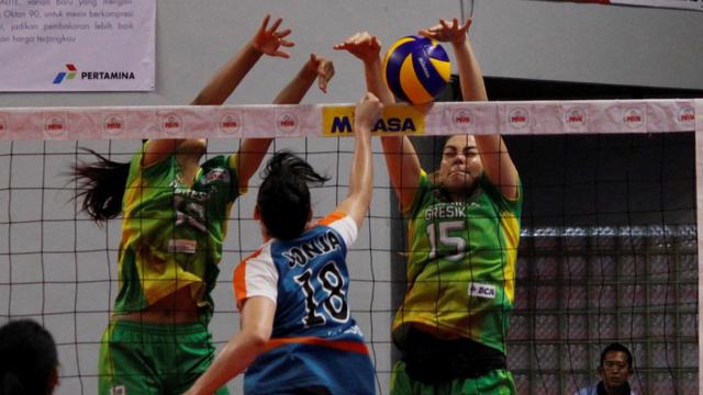 Gresik Petrokimia Vs Jakarta BNI Taplus, Proliga 2017