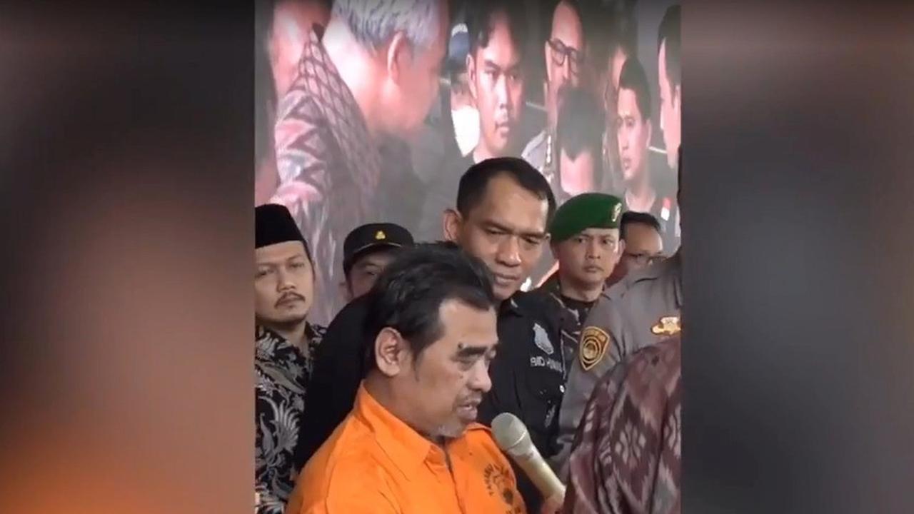 Wildan Mashuri saat diamankan di Polres Batang, Jawa Tengah. (Istimewa)