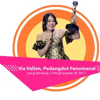 Menyimak perjalanan Via Vallen yang sukses meraih tiga penghargaan di ajang musik tahun 2017 ini. (Foto: Bambang E. Ros/Bintang.com, Desain: Nurman Abdul Hakim/Bintang.com)