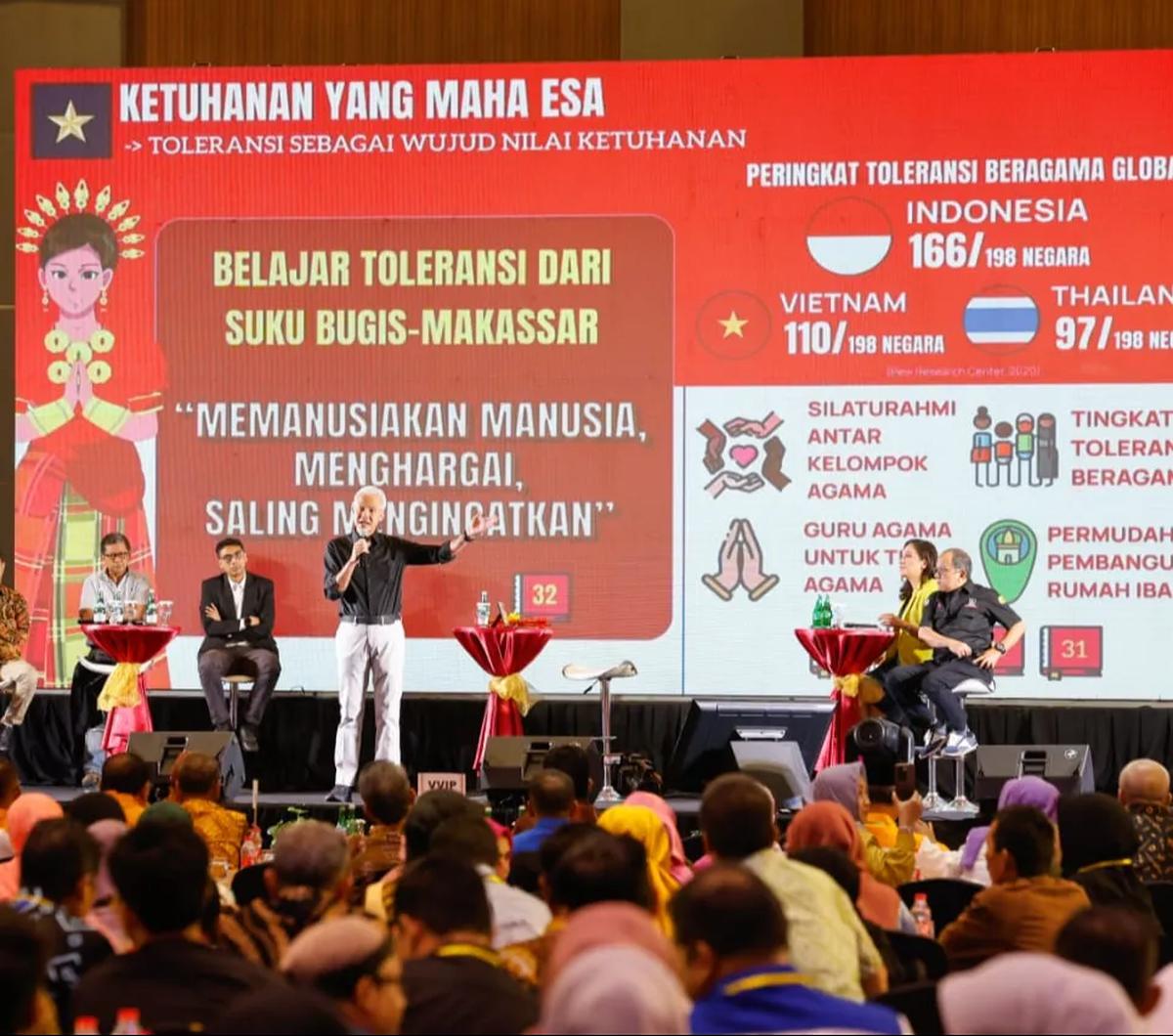 Calon Presiden Ganjar Pranowo memberikan penilaian 5 dalam penegakan hukum dan Hak Asasi Manusia era kepemimpinan Joko Widodo (Jokowi)-Maruf Amin.&nbsp;