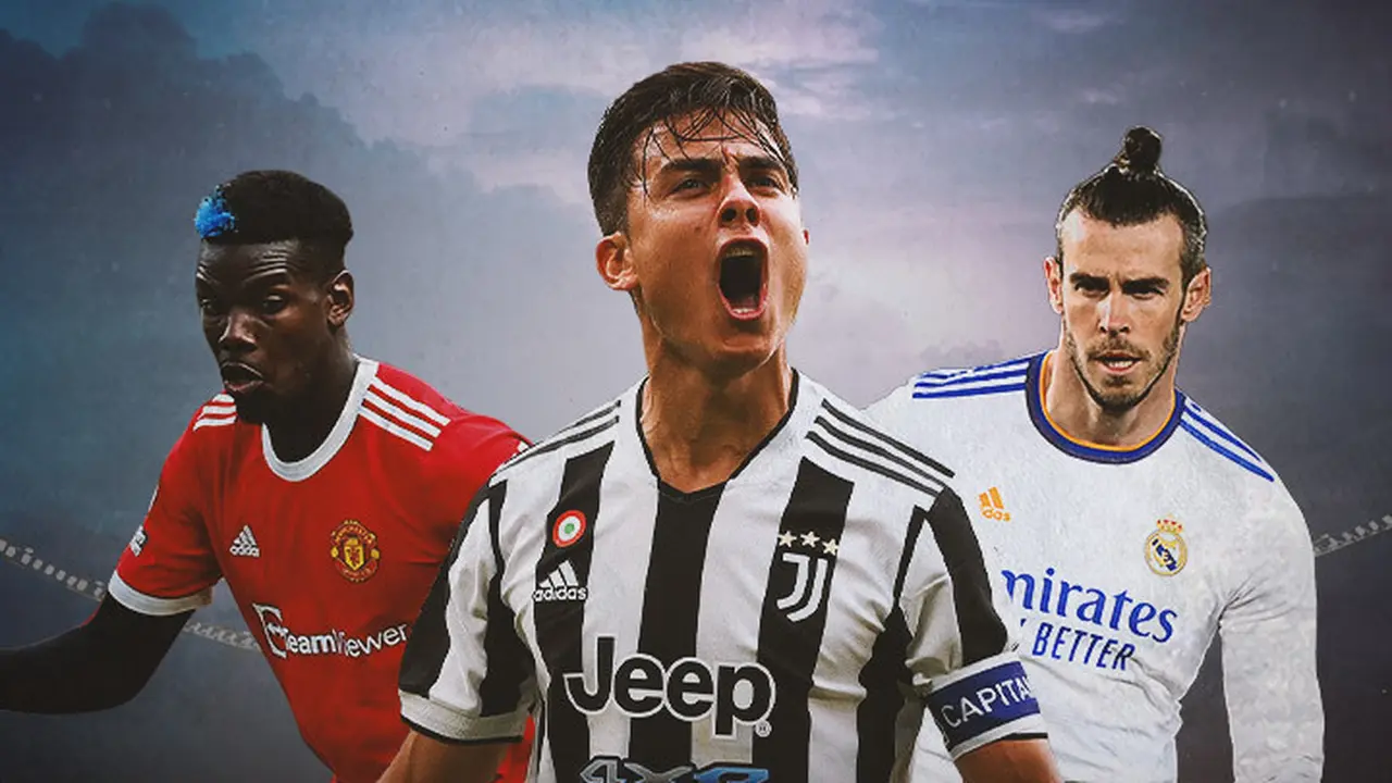 Ilustrasi - Paul Pogba, Paulo Dybala, Gareth Bale