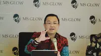 Arman Hanis, kuasa hukum MS Glow saat melakukan konferensi pers di J99 Tower, Jakarta Selasa (29/7/2022)