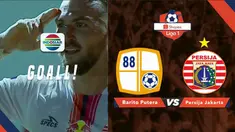 Berita video momen gol striker Persija Jakarta, Marko Simic, di shopee Liga 1 2019 saat menghadapi Barito Putera di Stadion 17 Mei, Banjarmasin, Senin (20/5/2019).