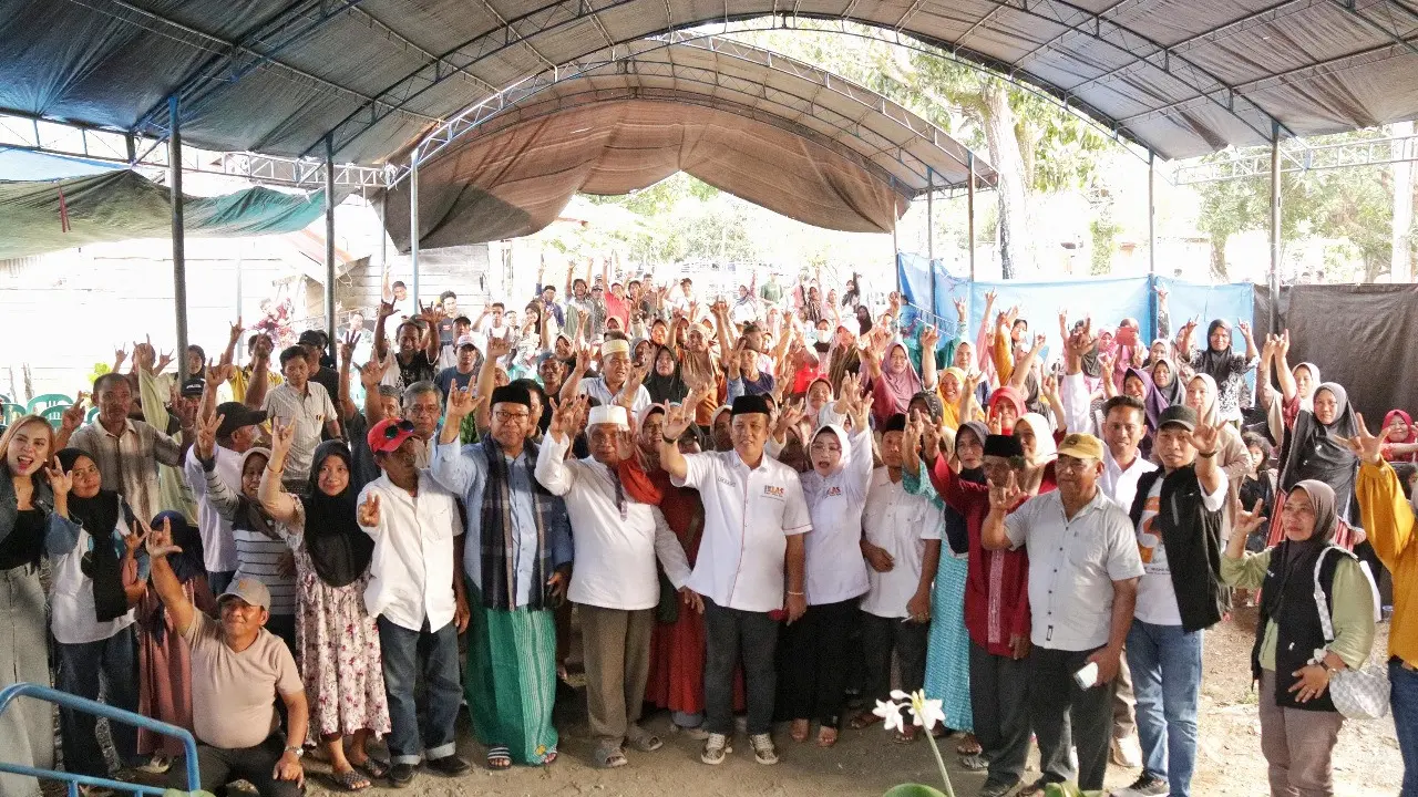 Tokoh masyarakat Desa Bahoeya, Lukman Saosa mendukung calon bupati Morowali nomor urut 3, Iksan Baharuddin Abdul Rauf (Istimewa)
