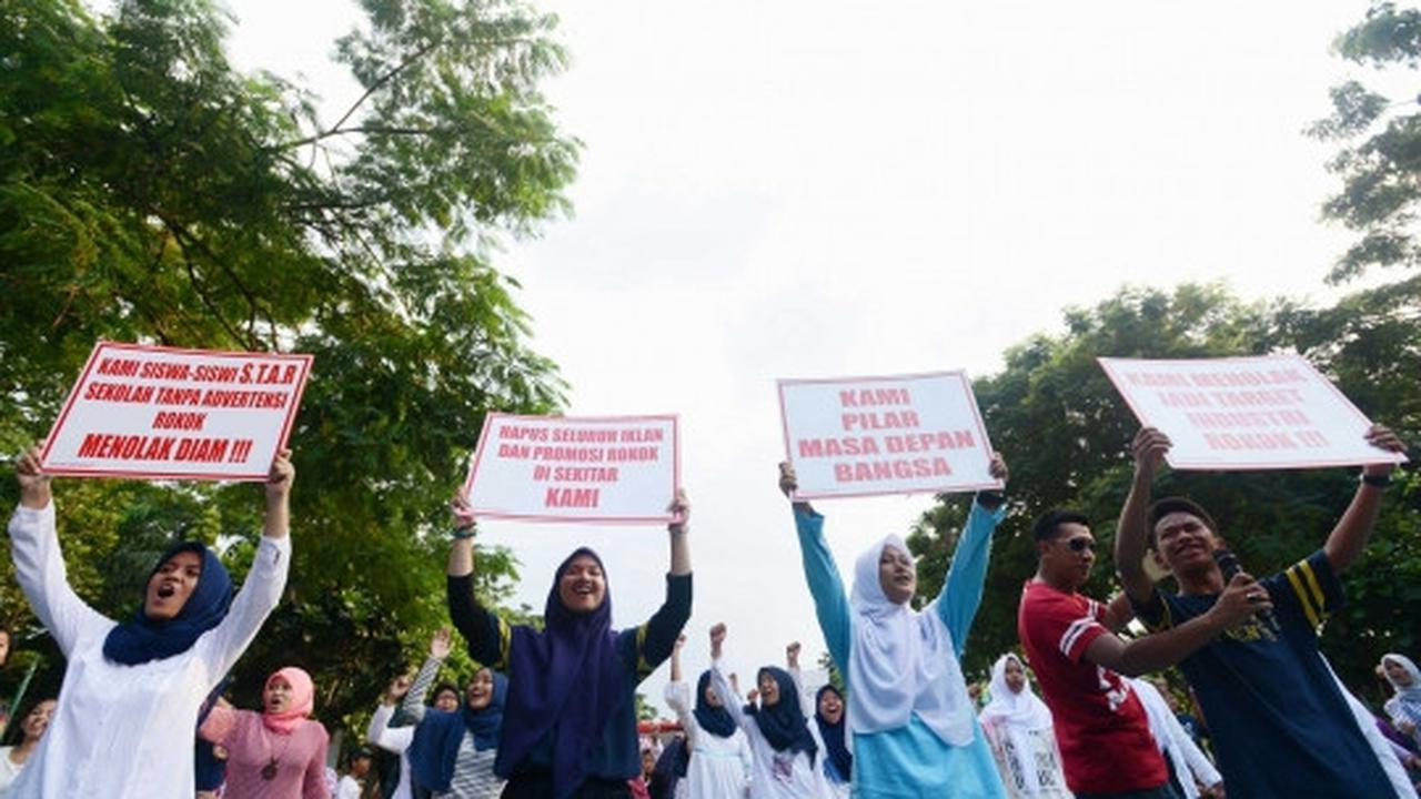 Siswa dan guru se-Jakarta-Bandung kampanyekan sekolah tanpa rokok