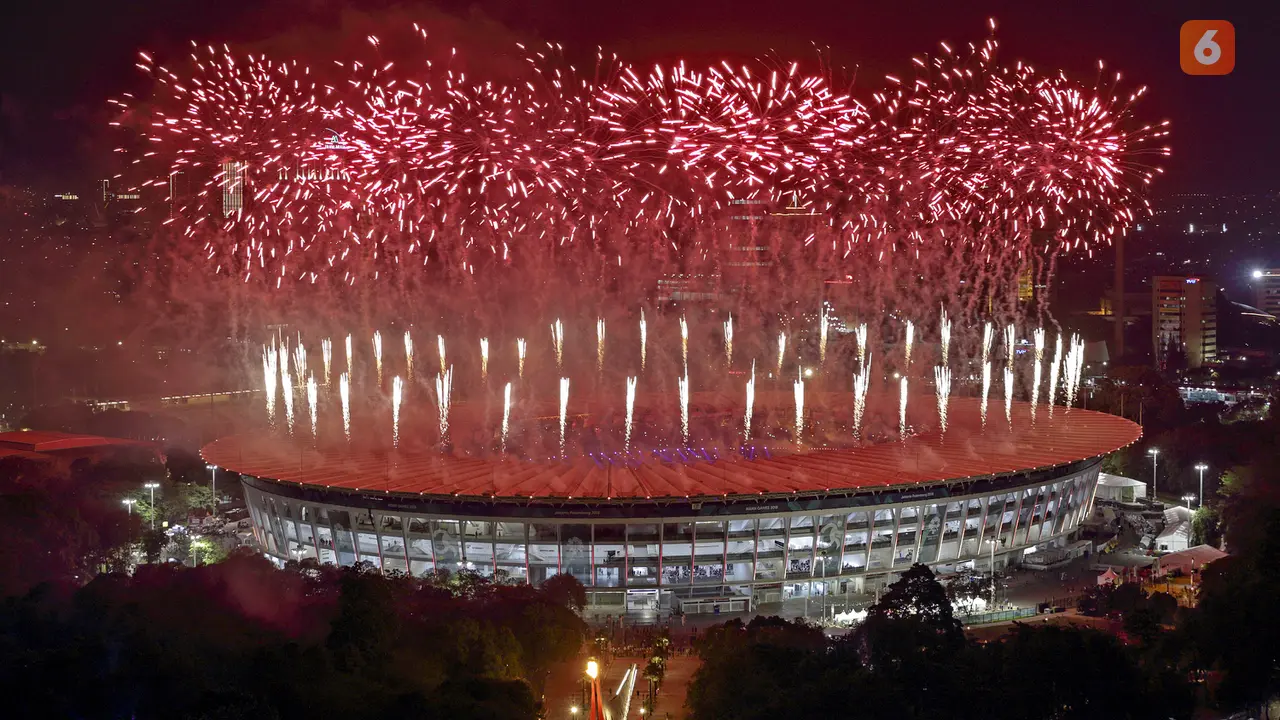 Pesta Kembang Api di Pembukaan Asian Games 2018