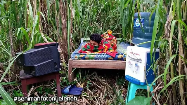 6 Potret Kasur di Alam Terbuka Ini Absurd, Enggak Habis Pikir