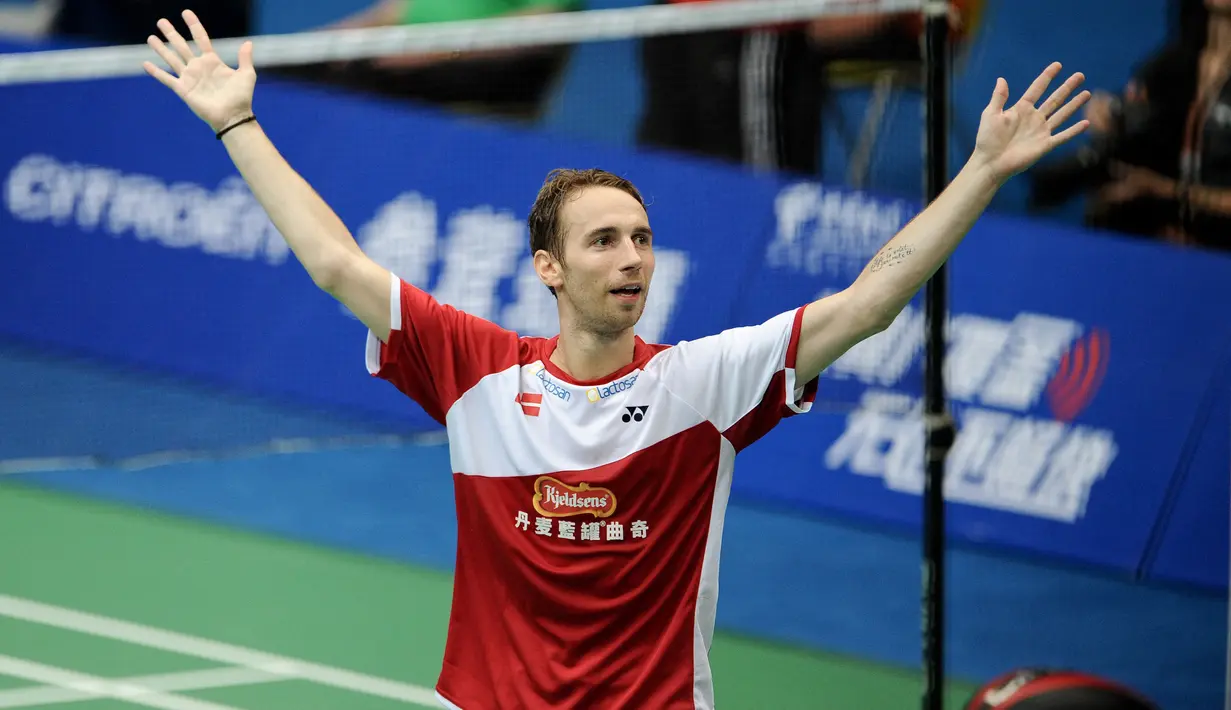 Mathias Boe mengumum pensiun pada April 2020. Pebulu tangkis ganda putra Denmark tersebut mengaku mengalami kelehan mental. Boe dan pasangannya, Carsten Mogensen juga pernah menempati ranking 1 dunia. (Foto: AFP/STR)