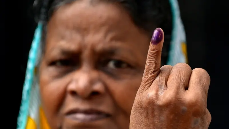 Ilustrasi pemilu di Sri Lanka (AFP PHOTO)