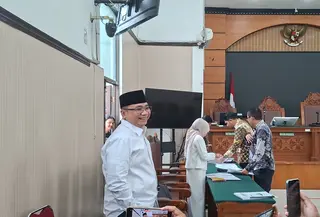 Eks Menteri Agama Yaqut Cholil Qoumas atau Gus Yaqut Jelang Sidang Praperadilan di PN Jaksel (Rifqy Alief Abiyya/Liputan6.com)